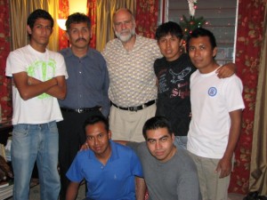 Miguel Juan Cosi and ministry team in our home in Cd. Valles