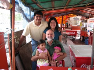 Steven with Frank, Maribel, Gloria and Grace Sedeno