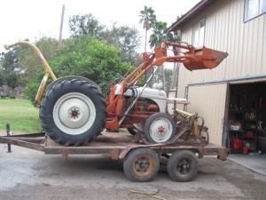 Tractor and Implements Loaded and Ready to head to Cd. Valles