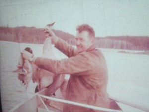 Dad with supper - Deer Lake