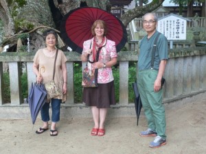 Theresa with our good friends Hiromitsu and Toshiko in Japan