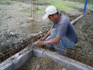 Tying the footers together