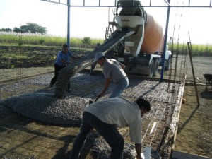 The long-awaited floor begins to take shape