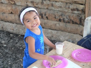 What a beautiful little girl. This is the daugher of friends of ours from one of the poor villages in which Javier and Cristina minister