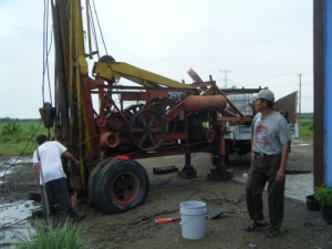 It may not be a thing of beauty, but it sure is beautiful to us. Please pray that God will cause an abundance of water to flow from this well