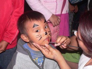 The panther has returned - face painting in the children's ministry with the Oklahoma team