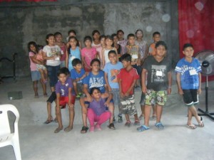 A group of the children in Javier and Cristina's church in Solidaridad