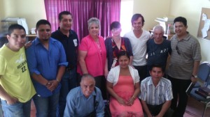 This picture was taken in the Bible School office of some of the directors and teachers along with several Bible school students and a some visitors from Oklahoma