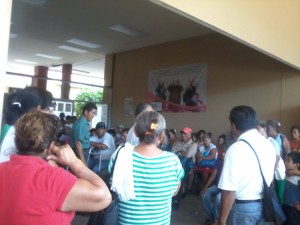 Javier and his team ministering in the hospital