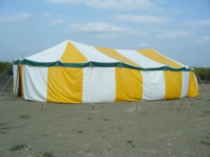A picture of the ministry tent