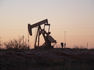 A pump jack against an early morning sky. This is what makes our world go round