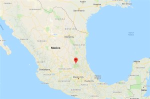 Location of Santa María Acapulco in Mexico