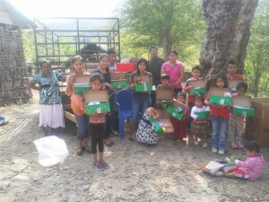 Working with Pame children in Milpas Viejas