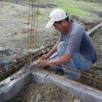 Tying the footers together