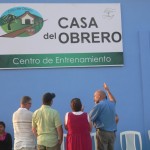 Casa del Obrero – Centro de Entrenamiento. The House of the Laborer – Training Center. Our new sign and logo. There is much to be said about the meaning of the logo, but that will be done elsewhere.