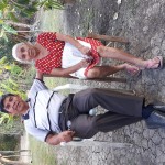Javier with his mother