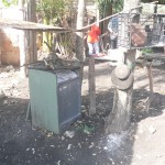 Outdoor kitchen for children’s work