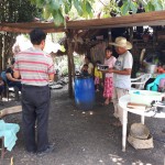 Ministering the Word in a mountain village to a family of Pame Believers