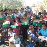 Samaritan’s Purse shoe boxes being given to the children in Buenos Aires