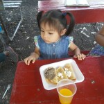 One of the dear children at the children’s feeding program “Hidden Manna”.