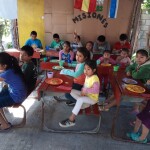Attentive children at the Hidden Manna Children’s Program in Buenos Aires.